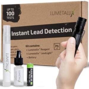 Instant Lead Detection | Lead Test Kit for Paint, Ceramics & more | Fast, Accurate Results | UV Light Visible | Home Safety & Easy to Use | Home Lead Test Kit | Lead Paint Test Kit