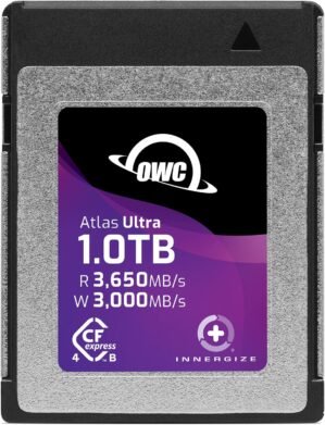 OWC Atlas Ultra 1.0TB High-Performance CFexpress 4.0 Type B Memory Card, up to 3650MB/s Read, for Pro Video and Photo