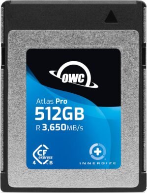 OWC 512GB Atlas Pro High-Performance CFexpress 4.0 Type B Memory Card, Professional Grade, up to 3000MB/s Write,3650MB/s Read, Capture up to 6K high bitrate Video
