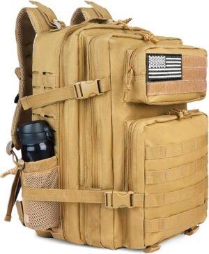Zavothy 45L Military Tactical Backpack for Men and Women Army 3 Day Assault Pack Bag Large Rucksack with Molle System